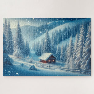 Winterwunderland - atemberaubende Landschaftliche  Puzzle
