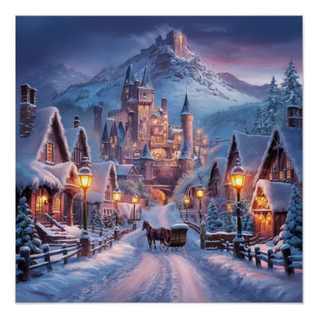 Winterwunderland: Ein Twilight Village am Monte Ta Poster (Vorderseite)