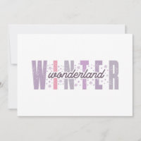 Winterwunderland - Festliche Typografie Kunst