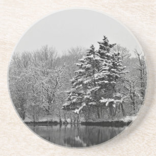 Winterwunderland getränkeuntersetzer