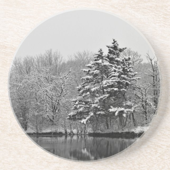 Winterwunderland  getränkeuntersetzer (Vorne)
