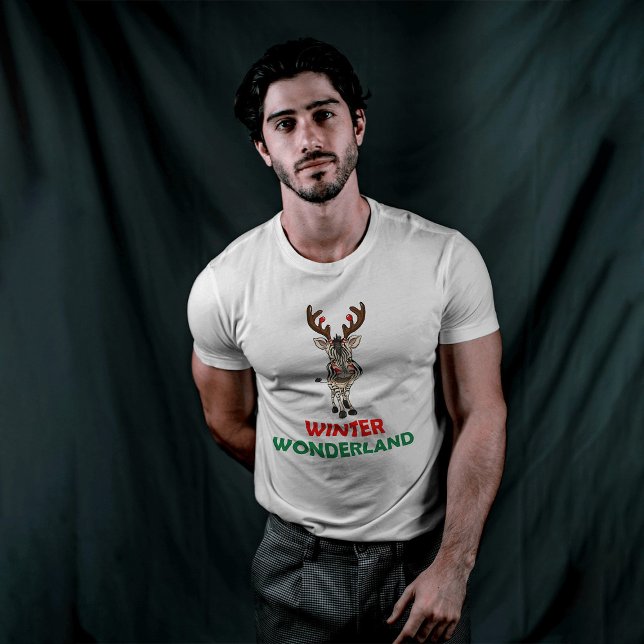 Winterwunderland Hirsch T-Shirt (Von Creator hochgeladen)