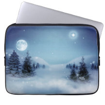 Winterwunderland in der Nacht