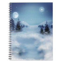 Winterwunderland in der Nacht