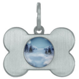 Winterwunderland in der Nacht Tiermarke