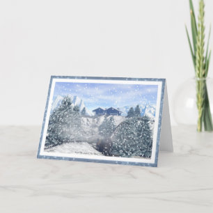 Winterwunderland-Karte Feiertagskarte