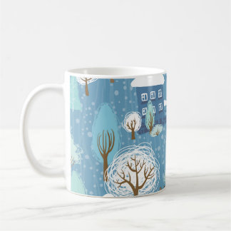 Winterwunderland: Landschaftliches Muster Kaffeetasse