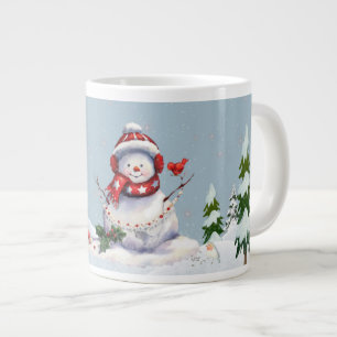 Winterwunderland mit Snowman Große Tasse