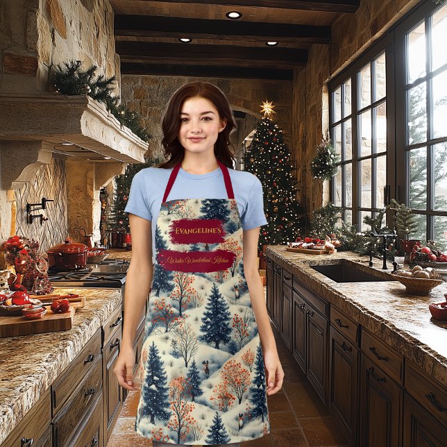 Winterwunderland mit verschneiten Landschaften und Schürze (Von Creator hochgeladen)