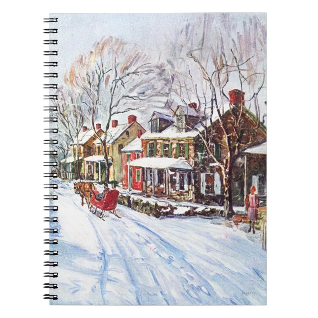 Winterwunderland Notizblock (Vorderseite)