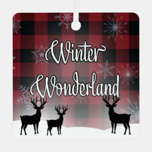 Winterwunderland Ornament Aus Metall