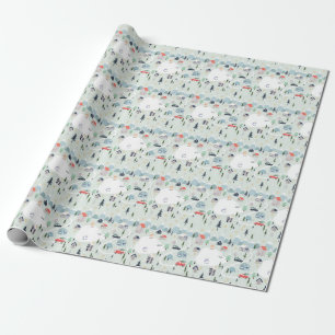 Winterwunderland: Polar Bären Weihnachten Geschenkpapier