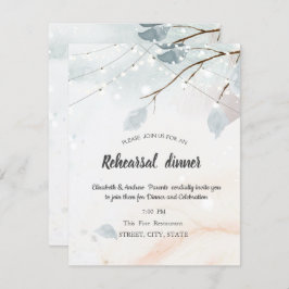 Winterwunderland, Probe-Abendessen der Baumzweige Einladung