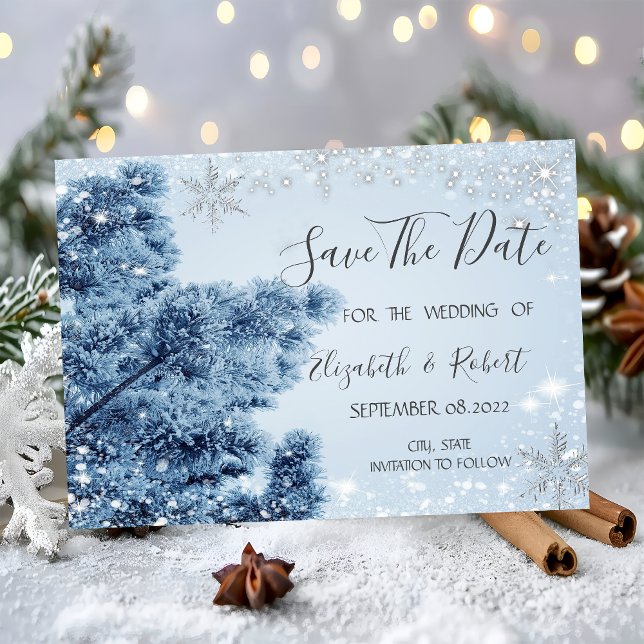 Winterwunderland, Schnee, Schneeflocken Save the D Save The Date (Von Creator hochgeladen)