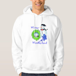 Winterwunderland, Schneemann, Rose Hoodie