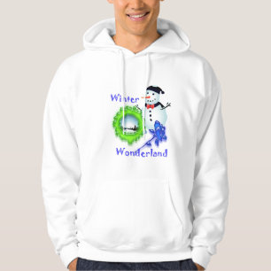 Winterwunderland, Schneemann, Rose Hoodie