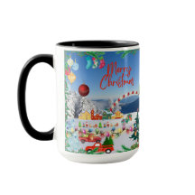 Winterwunderland: Weihnachts-Tasse Kaffee