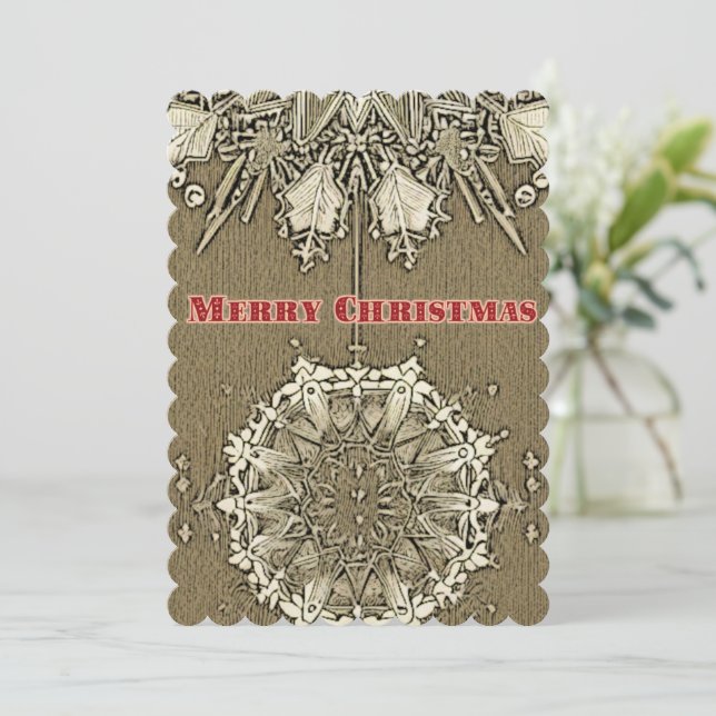 Winterwunsch: Feiertagskarte (Stehend Vorderseite)