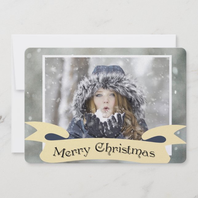 Wintery One Foto Weihnachten (Vorderseite)