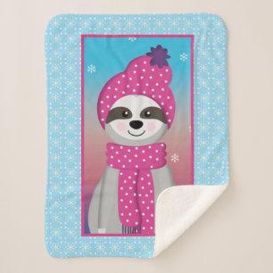 Wintery Racoon Sherpadecke