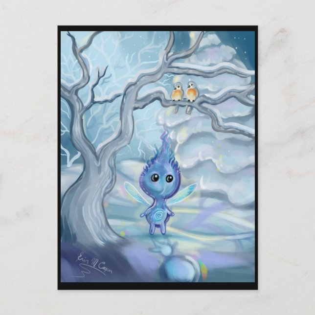 Winterzauber Postkarte (Vorderseite)