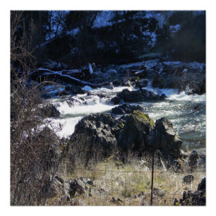 Winterzeit in Hayfork, Kalifornien ... Poster