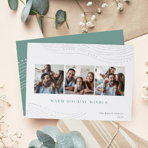 Winterzeiten   3 FotoCollage Feiertagskarte