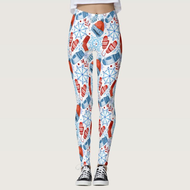 Winterzubehör Gemusterte Leggings (Vorderseite)