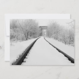 Winterzugbahnen Feiertagskarte