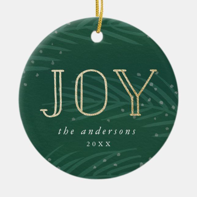 Winterzweige | Festlicher Foto Keramik Ornament (Vorne)