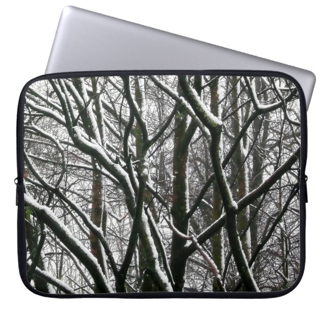 Winterzweige Laptopschutzhülle (Vorderseite)