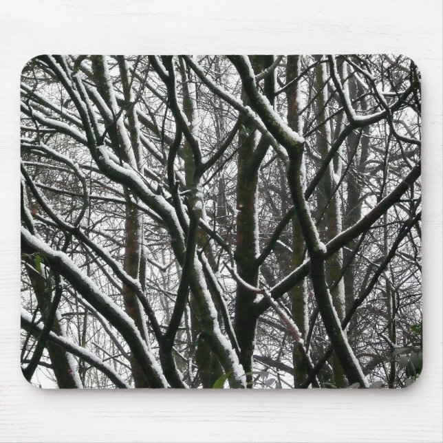 Winterzweige Mousepad (Vorne)