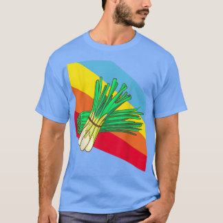 Winterzwiebeln Gemüse Lebensmittel Vegan Vegetarie T-Shirt