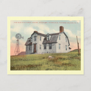 Winthrop House, Fishers Island, New York Vintage Postkarte