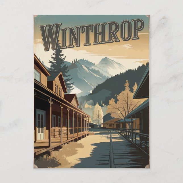 Winthrop Vintag Postkarte (Vorderseite)