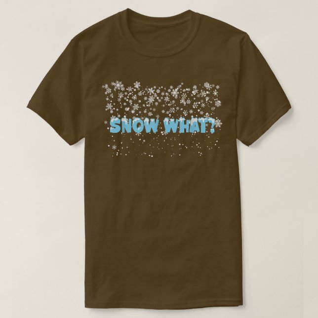 Wintry-Duschen verschneien, was Schneeflocken Schn T-Shirt (Design vorne)