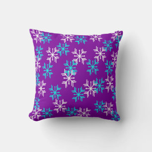Wintry Snowflakes Kissen