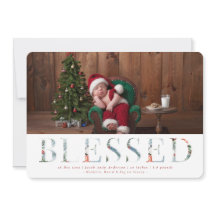 Wintry Wonderland Holiday Birth Ankündigung