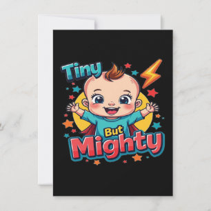 Winzig aber mächtig - Süßes Super-Baby-Power-Desig Einladung