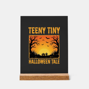 Winzig kleine Halloween-Geschichte verwunschenes W Acrylschild