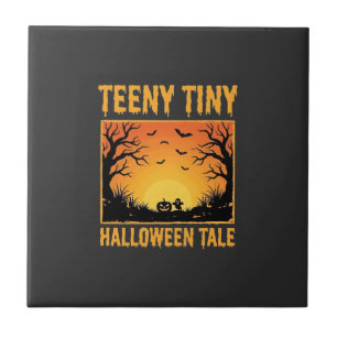 Winzig kleine Halloween-Geschichte verwunschenes W Fliese