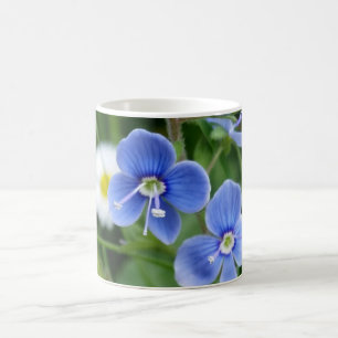 winzige blaue Blumen Kaffeetasse