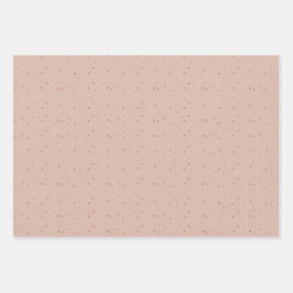 Winzige braune Herzen  Geschenkpapier Set