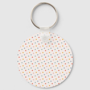 Winzige bunte Punkte Konfetti Streusel Boho Pastel Schlüsselanhänger