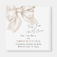 Winzige Füße Hübsche Schleifen Baby Shower Save Th