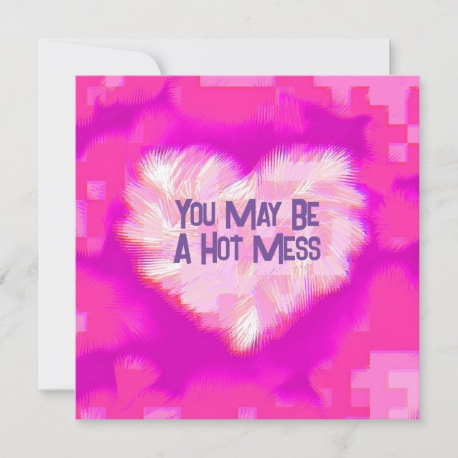 winzige Herzkompartimente Feiertagskarte (Vorderseite)