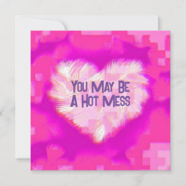 winzige Herzkompartimente Feiertagskarte