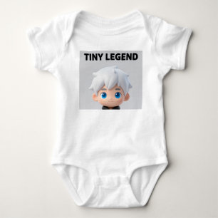 Winzige Legende Weiße Haare Chibi Jungen Babys Bod Baby Strampler