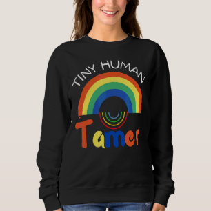Winzige menschliche Tamer-Lehrer Cooler Babysitter Sweatshirt