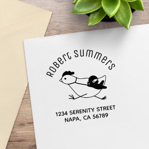 Winzige Ninja-Zähmungshühner-Arch-Adresse Gummistempel